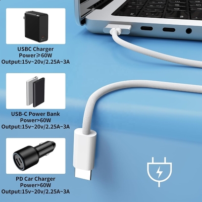 140W Type C Magnetic 3 Cable MacBook Pro 2021 M1 MacBook Air 2022 M2 MacBook Pro 2023 Fast 5A Charging Nylon Braid Charging PVC