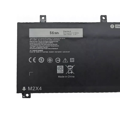 Factory Hot Selling Laptop Batteries 56W 11.4V Li-ion H5H20 Battery Pack for Dell XPS 15 9560 9570 Series