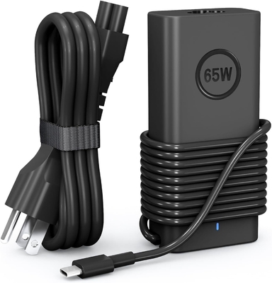 USB C 65W Laptop Charger Adapter Power Supply for Dell XPS 13 9350 9360 Latitude 5420 XPS 12 9250 LA65NM170 2YKOF P28T 2 Year