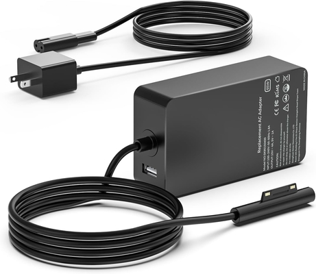 High Quality 65W 15V 4A AC Adapter Power Supply for Microsoft Surface Pro7 Book Laptop Charger QC3.0 PD3.0 Function Made ABS