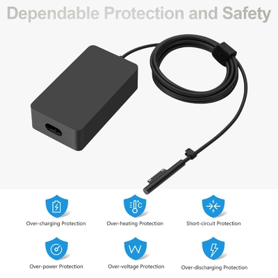 High Quality 65W Surface Pro Charger for Microsoft Surface Pro 9 8 7+,7 6 5 4 3 X Windows Surface Laptop5,4,3,2,1 44W 36W Laptop