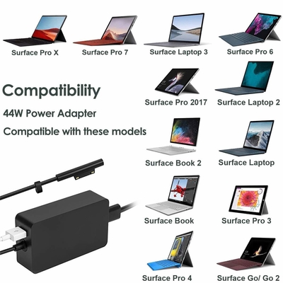 High Quality 65W Surface Pro Charger for Microsoft Surface Pro 9 8 7+,7 6 5 4 3 X Windows Surface Laptop5,4,3,2,1 44W 36W Laptop