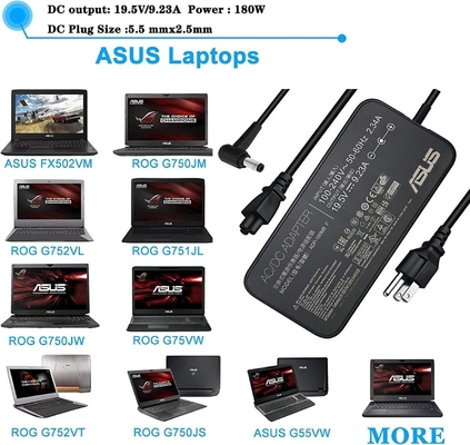New Slim 19.5V 9.23A 180W Gaming Laptop Charger for Asus ROG G750JM G751JM G750JS G75 G75VW G75VX ADP-180MB F Laptop AC Adapter