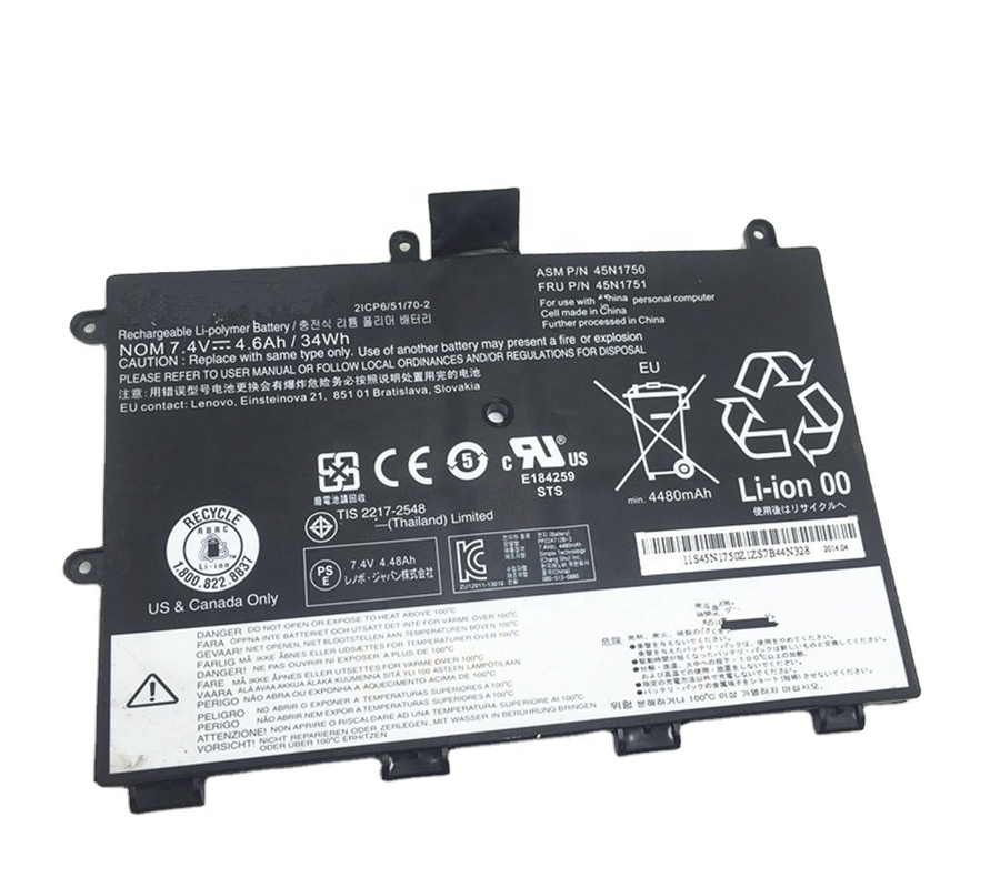 OEM Factory Replacement 45N1750 Battery for Lenovo Thinkpad Yoga 11e 7.4V 4600mah/34wh in Stock!