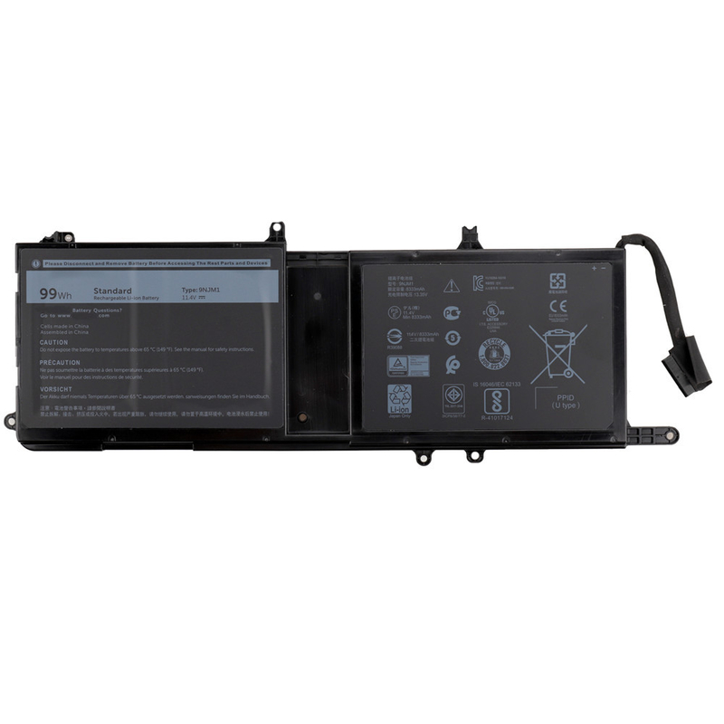 Factory OEM Laptop Battery 44T2R MG2YH HF250 11.4V 99Wh for Dell Alienware 15 R3 P69F 17 R4 R5 P31E 12 Months Warranty