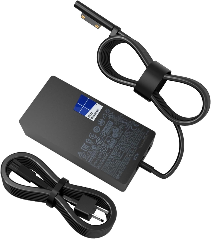 High Quality 65W Surface Pro Charger for Microsoft Surface Pro 9 8 7+,7 6 5 4 3 X Windows Surface Laptop5,4,3,2,1 44W 36W Laptop